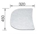 Planche à découper en plastique marbre aspect 451 x 320 x 15 mm, plastique