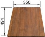 Chopping board solid nut AXIS 6 S Edition 492 x 350 x 32 mm, solid nutwood