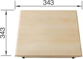 Chopping board massive maple TRISONA 6 S 345 x 345 mm (replaced by chopping board plastic 225461), maple