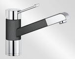 BLANCO ZENOS-S, Messing SILGRANIT-Look zweifarbig, anthrazit/chrom, Hochdruck
