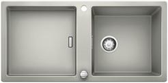 BLANCO ADON XL 6 S, SILGRANIT, pearl grey, with drain remote control, with accessories, reversible, 600 mm min. cabinet size
