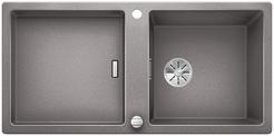BLANCO ADON XL 6 S, SILGRANIT, alu metallic, with drain remote control, w/o accessories, reversible, 600 mm min. cabinet size