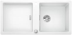 BLANCO ADON XL 6 S, SILGRANIT, white, with drain remote control, w/o accessories, reversible, 600 mm min. cabinet size