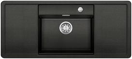 BLANCO ALAROS 6 S-F, SILGRANIT, anthracite, with drain remote control, with accessories, Bowl centred, 600 mm min. cabinet size