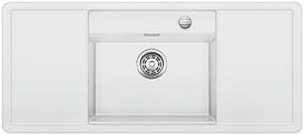 BLANCO ALAROS 6 S-F, SILGRANIT, white, with drain remote control, with accessories, Bowl centred, 600 mm min. cabinet size
