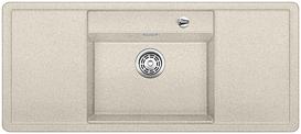 BLANCO ALAROS 6 S, SILGRANIT, sand, with drain remote control, with accessories, Bowl centred, 600 mm min. cabinet size
