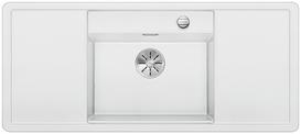BLANCO ALAROS 6 S-F, SILGRANIT, white, with drain remote control, with accessories, Bowl centred, 600 mm min. cabinet size