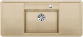 BLANCO ALAROS 6 S, SILGRANIT, champagne, with drain remote control, with accessories, Bowl centred, 600 mm min. cabinet size