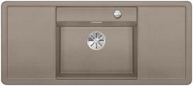 BLANCO ALAROS 6 S, SILGRANIT, tartufo, with drain remote control, with accessories, Bowl centred, 600 mm min. cabinet size