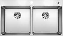 BLANCO ANDANO 400/400-IF/A, Stainless steel satin polish, with drain remote control, w/o bowl layout, 900 mm min. cabinet size