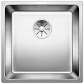 BLANCO ANDANO 400-IF, Stainless steel satin polish, with drain remote control, w/o bowl layout, 450 mm min. cabinet size