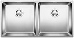 BLANCO ANDANO 400/400-IF, Stainless steel satin polish, with drain remote control, w/o bowl layout, 900 mm min. cabinet size