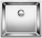 BLANCO ANDANO 450-IF, Stainless steel satin polish, with drain remote control, w/o bowl layout, 500 mm min. cabinet size