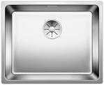 BLANCO ANDANO 500-IF, Stainless steel satin polish, with drain remote control, w/o bowl layout, 600 mm min. cabinet size