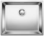 BLANCO ANDANO 500-U, Stainless steel satin polish, with drain remote control, w/o bowl layout, 600 mm min. cabinet size