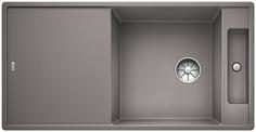 BLANCO AXIA III XL 6 S without pop-up waste, SILGRANIT, alu metallic, incl. chopping board wood, reversible, 600 mm min. cabinet size