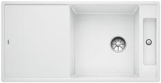 BLANCO AXIA III XL 6 S without pop-up waste, SILGRANIT, white, incl. chopping board wood, reversible, 600 mm min. cabinet size