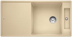 BLANCO AXIA III XL 6 S without pop-up waste, SILGRANIT, champagne, incl. chopping board wood, reversible, 600 mm min. cabinet size