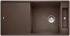 BLANCO AXIA III XL 6 S without pop-up waste, SILGRANIT, coffee, incl. chopping board wood, reversible, 600 mm min. cabinet size
