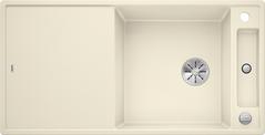 BLANCO AXIA III XL 6 S with pop-up waste, SILGRANIT, jasmine, incl. cutting board glass, reversible, 600 mm min. cabinet size