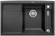 BLANCO AXIA II 45 S-F, SILGRANIT, anthracite, with drain remote control, with accessories, Bowl right, 450 mm min. cabinet size
