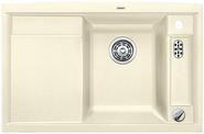BLANCO AXIA II 45 S-F, SILGRANIT, jasmine, with drain remote control, with accessories, Bowl right, 450 mm min. cabinet size