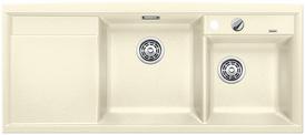 BLANCO AXIA II 8 S, SILGRANIT, jasmine, with drain remote control, w/o accessories, Bowl right, 800 mm min. cabinet size