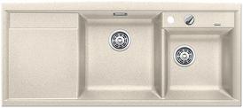 BLANCO AXIA II 8 S, SILGRANIT, sand, with drain remote control, w/o accessories, Bowl right, 800 mm min. cabinet size