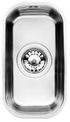 BLANCO AXIS 180-UB, Stainless steel brushed finish, w/o drain remote control, w/o bowl layout, 300 mm min. cabinet size