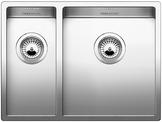 BLANCO CLARON 340/180-IF, Stainless steel satin polish, w/o drain remote control, Bowl left, 600 mm min. cabinet size