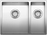 BLANCO CLARON 340/180-U, Stainless steel satin polish, w/o drain remote control, Bowl left, 600 mm min. cabinet size