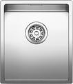 BLANCO CLARON 340-U, Stainless steel satin polish, w/o drain remote control, w/o bowl layout, 400 mm min. cabinet size