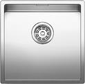 BLANCO CLARON 400-U, Stainless steel satin polish, w/o drain remote control, w/o bowl layout, 450 mm min. cabinet size