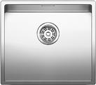 BLANCO CLARON 450-U, Stainless steel satin polish, w/o drain remote control, w/o bowl layout, 500 mm min. cabinet size