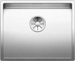 BLANCO CLARON 500-U CH, Stainless steel brushed finish, with drain remote control, w/o bowl layout, 600 mm min. cabinet size