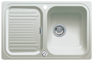 BLANCO CLASSIC 45 S-F, SILGRANIT until 10-2014, polar, with drain remote control, reversible, 450 mm min. cabinet size