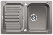 BLANCO CLASSIC 45 S-F, SILGRANIT until 10-2014, alu metallic, with drain remote control, reversible, 450 mm min. cabinet size