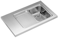 BLANCO CLASSIC 4 S-MGS, Stainless steel satin polish, w/o drain remote control, bowl right, 450 mm min. cabinet size