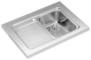 BLANCO CLASSIC 4 S-M, Stainless steel satin polish, w/o drain remote control, bowl right, 450 mm min. cabinet size