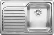 BLANCO CLASSIC 4 S, Stainless steel satin polish, w/o drain remote control, Bowl right, 450 mm min. cabinet size