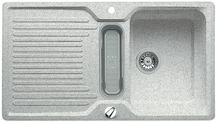 BLANCO CLASSIC 5 S-F, SILGRANIT until 10-2014, greystone, with drain remote control, with colander, reversible, 500 mm min. cabinet size