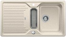 BLANCO CLASSIC 5 S, SILGRANIT, sand, with drain remote control, with accessories, reversible, 500 mm min. cabinet size