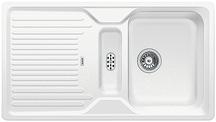 BLANCO CLASSIC 5 S, SILGRANIT, white, w/o drain remote control, reversible, 500 mm min. cabinet size
