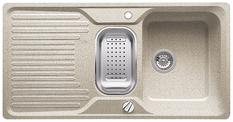 BLANCO CLASSIC 6 S-F, SILGRANIT until 10-2014, sand, with drain remote control, with colander, reversible, 600 mm min. cabinet size