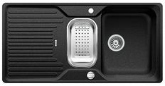 BLANCO CLASSIC 6 S-F, SILGRANIT until 10-2014, anthracite, with drain remote control, with colander, reversible, 600 mm min. cabinet size