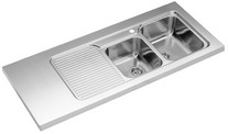BLANCO CLASSIC 8 S-MGS, Stainless steel satin polish, w/o drain remote control, bowl right, 800 mm min. cabinet size