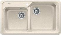 BLANCO CLASSIC 8, SILGRANIT, sand, w/o drain remote control, Bowl right, 800 mm min. cabinet size