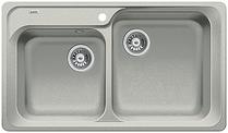 BLANCO CLASSIC 8, SILGRANIT, pearl grey, w/o drain remote control, Bowl right, 800 mm min. cabinet size