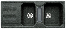 BLANCO CLASSIC 8 S, SILGRANIT, impala, incl. plastic colander, reversible, 800 mm min. cabinet size