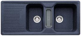 BLANCO CLASSIC 8 S, SILGRANIT, night blue, incl. plastic colander, reversible, 800 mm min. cabinet size
